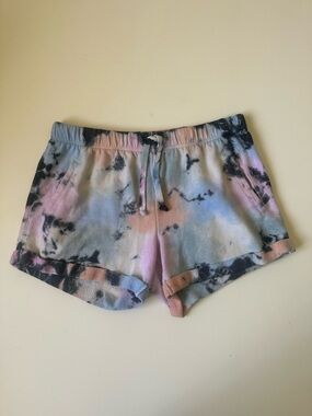 PINK Victoria's Secret Everyday Lounge tie-dye Boyfriend Shorts~ L